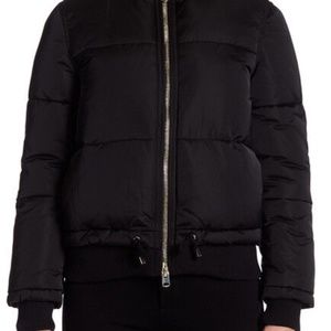 Topshop Carter Black Bomber Puffer Winter Jacket Size 10